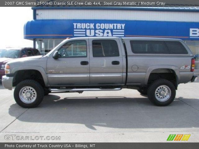 2007 GMC Sierra 2500HD Classic SLE Crew Cab 4x4 in Steel Gray Metallic