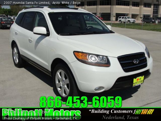 2007 Hyundai Santa Fe Limited in Arctic White