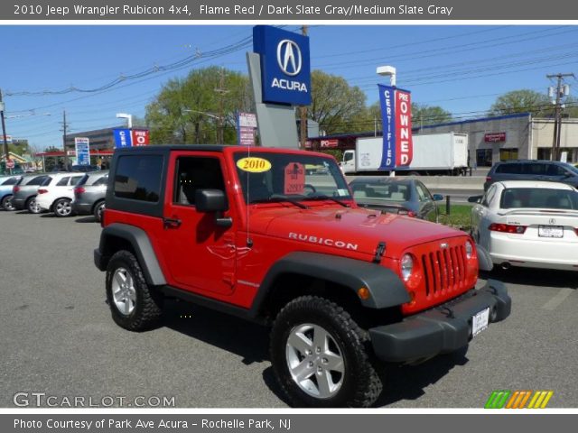 2010 Jeep Wrangler Rubicon 4x4 in Flame Red