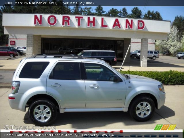 2008 Mercury Mariner V6 4WD in Silver Metallic
