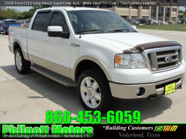 2008 Ford F150 King Ranch SuperCrew 4x4 in White Sand Tri-Coat