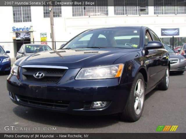 2007 Hyundai Sonata SE V6 in Deepwater Blue