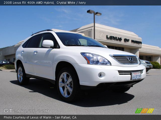 2008 Lexus RX 400h AWD Hybrid in Crystal White