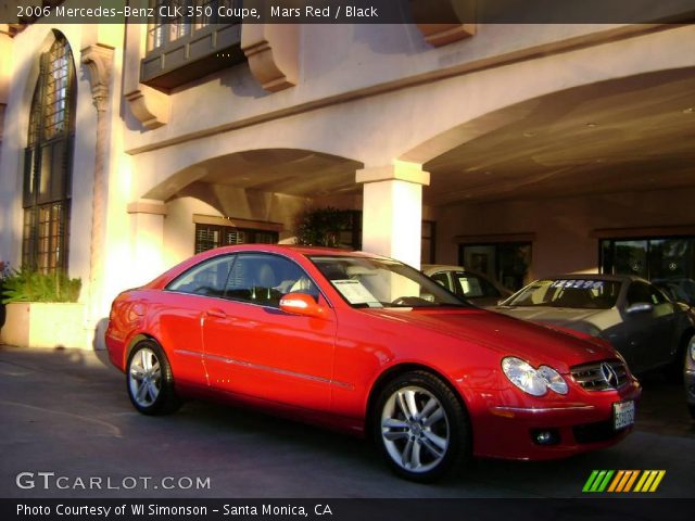 2006 Mercedes-Benz CLK 350 Coupe in Mars Red
