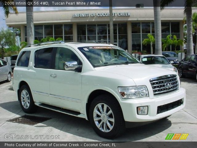 2008 Infiniti QX 56 4WD in Tuscan Pearl White
