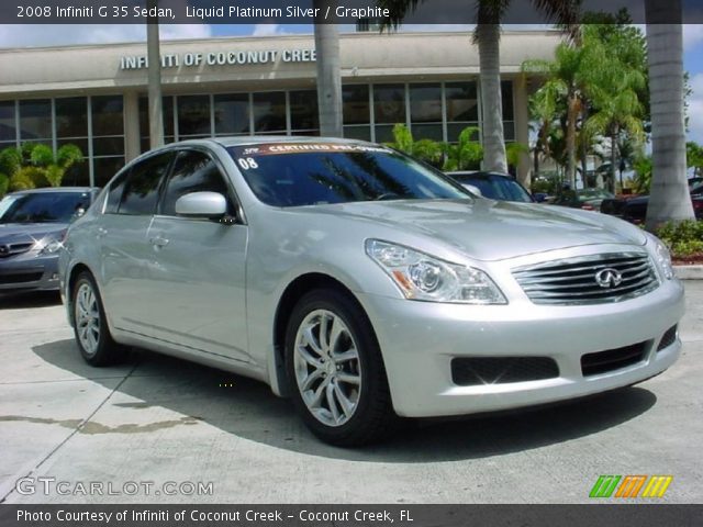 2008 Infiniti G 35 Sedan in Liquid Platinum Silver