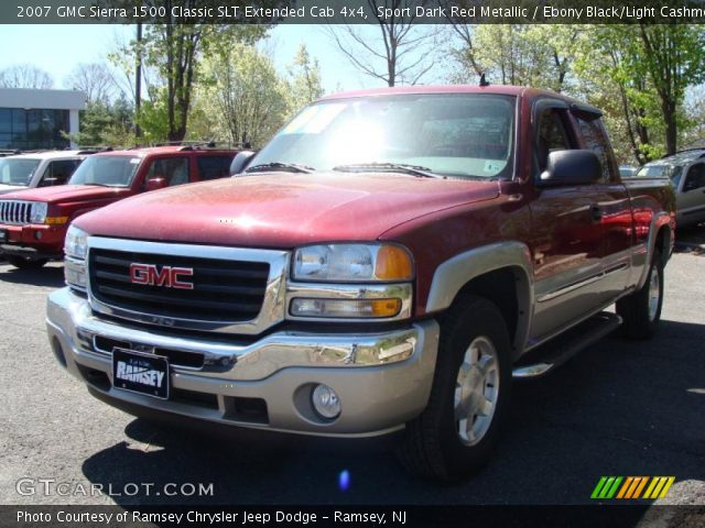 2007 GMC Sierra 1500 Classic SLT Extended Cab 4x4 in Sport Dark Red Metallic