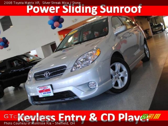 2008 Toyota Matrix XR in Silver Streak Mica