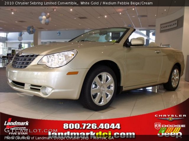 2010 Chrysler Sebring Limited Convertible in White Gold