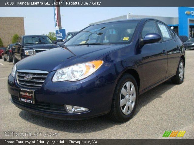 2009 Hyundai Elantra GLS Sedan in Regatta Blue