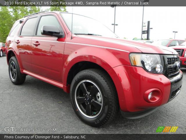 2010 Ford Escape XLT V6 Sport Package 4WD in Sangria Red Metallic