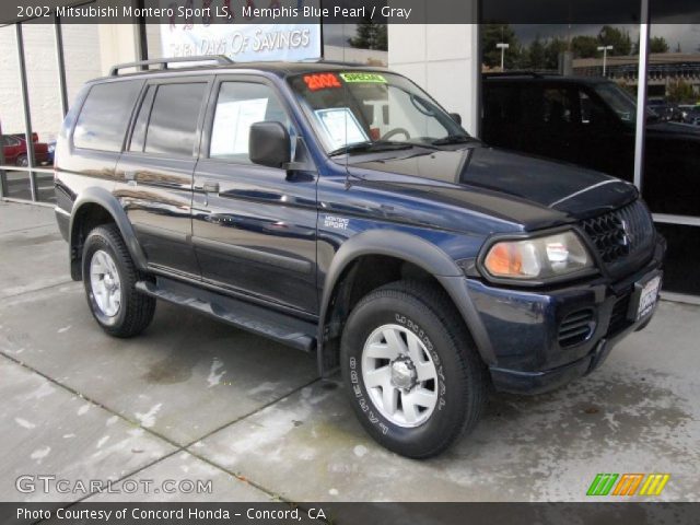 2002 Mitsubishi Montero Sport LS in Memphis Blue Pearl