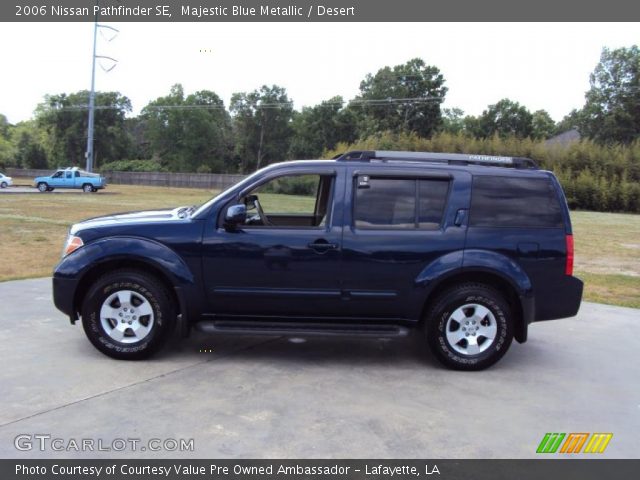 2006 Nissan Pathfinder SE in Majestic Blue Metallic