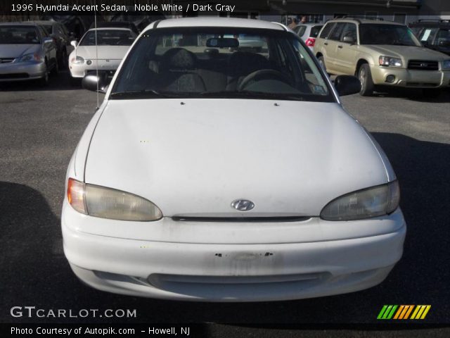 1996 Hyundai Accent Sedan in Noble White