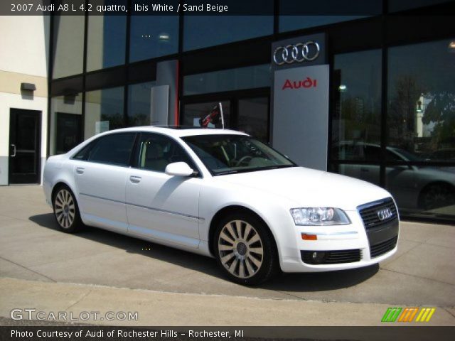 2007 Audi A8 L 4.2 quattro in Ibis White