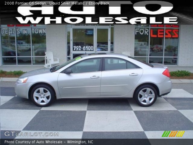 2008 Pontiac G6 Sedan in Liquid Silver Metallic
