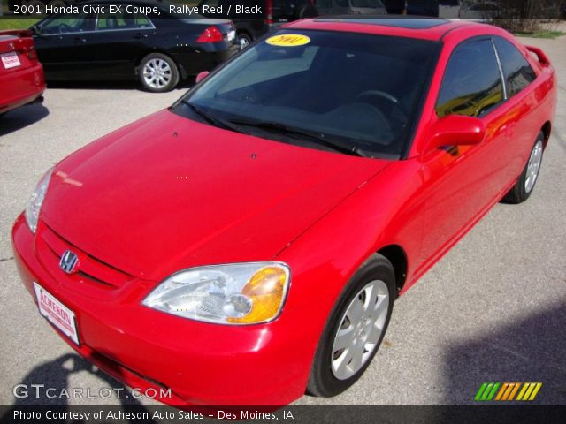 2001 Honda Civic EX Coupe in Rallye Red