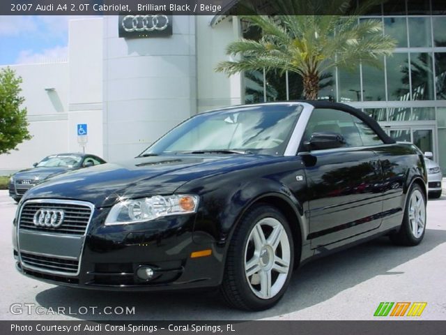 2007 Audi A4 2.0T Cabriolet in Brilliant Black