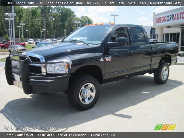 2008 Dodge Ram 2500 Lone Star Edition Quad Cab 4x4 in Brilliant Black Crystal Pearl