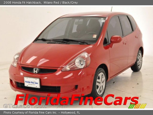 2008 Honda Fit Hatchback in Milano Red