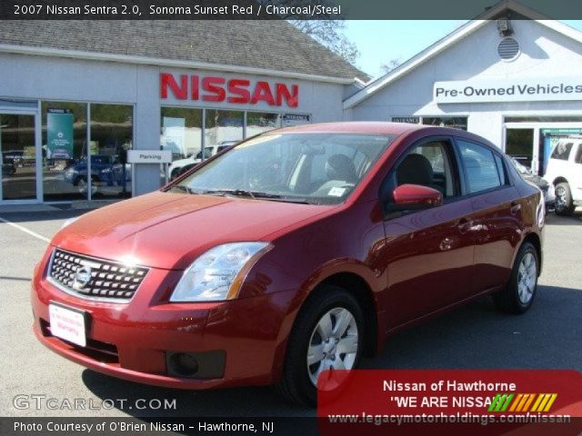 2007 Nissan Sentra 2.0 in Sonoma Sunset Red