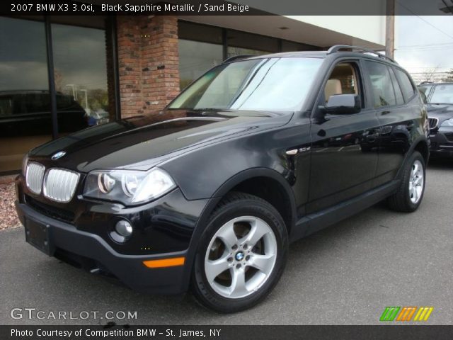 2007 BMW X3 3.0si in Black Sapphire Metallic