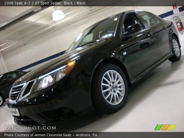2008 Saab 9-3 2.0T Sport Sedan in Black