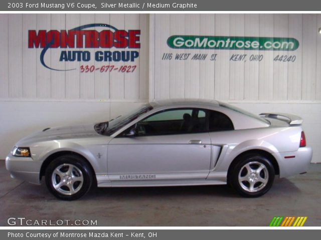 2003 Ford Mustang V6 Coupe in Silver Metallic