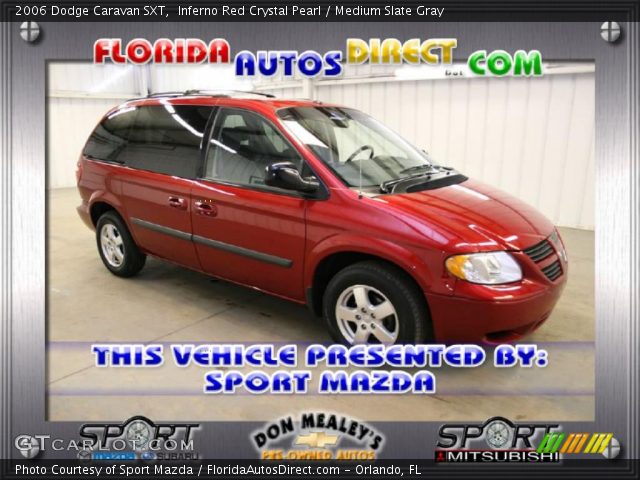 2006 Dodge Caravan SXT in Inferno Red Crystal Pearl