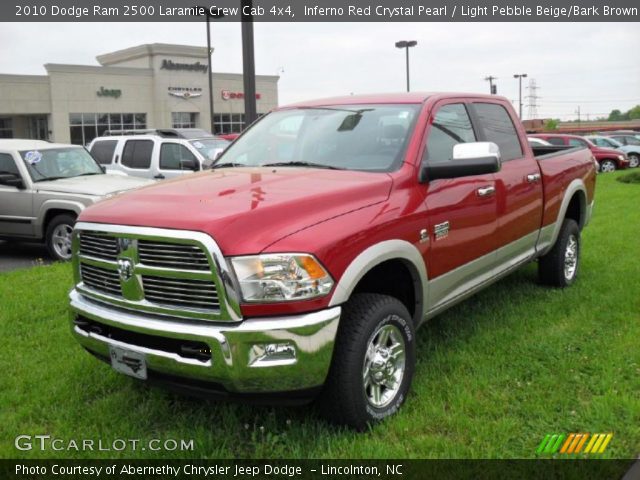2010 Dodge Ram 2500 Laramie Crew Cab 4x4 in Inferno Red Crystal Pearl