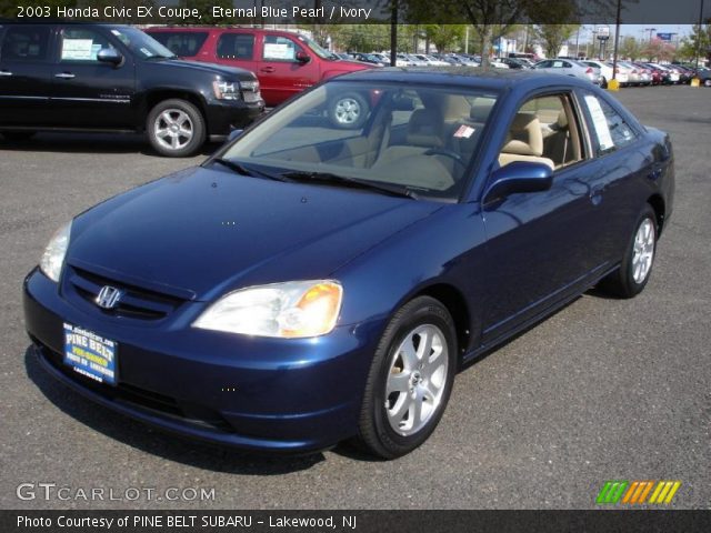 2003 Honda Civic EX Coupe in Eternal Blue Pearl