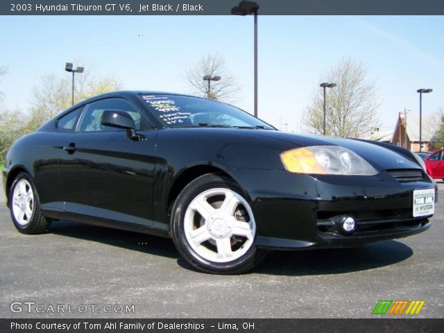 2003 Hyundai Tiburon GT V6 in Jet Black