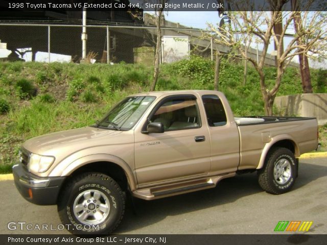 1998 Toyota Tacoma V6 Extended Cab 4x4 in Sierra Beige Metallic
