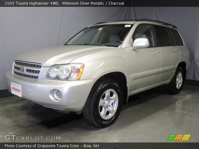 2003 Toyota Highlander 4WD in Millenium Silver Metallic