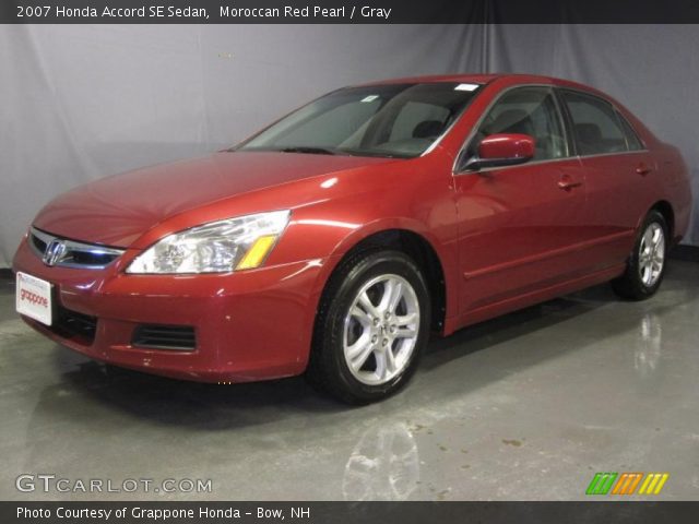 2007 Honda Accord SE Sedan in Moroccan Red Pearl