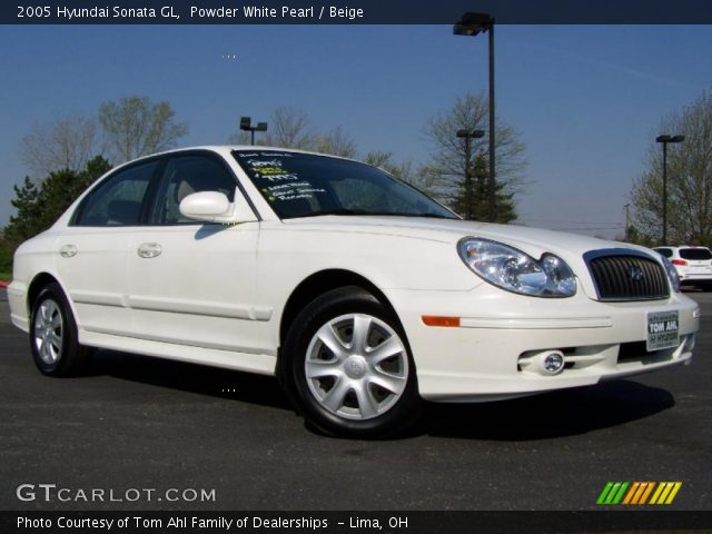 2005 Hyundai Sonata GL in Powder White Pearl
