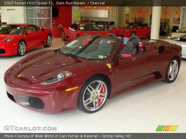 2007 Ferrari F430 Spider F1 in Dark Red Metallic