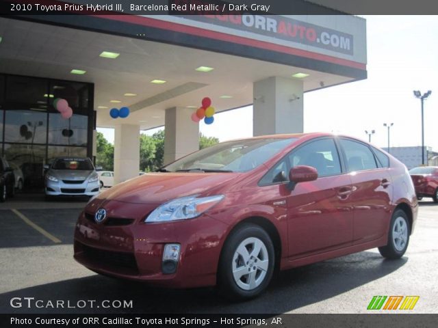 2010 Toyota Prius Hybrid III in Barcelona Red Metallic