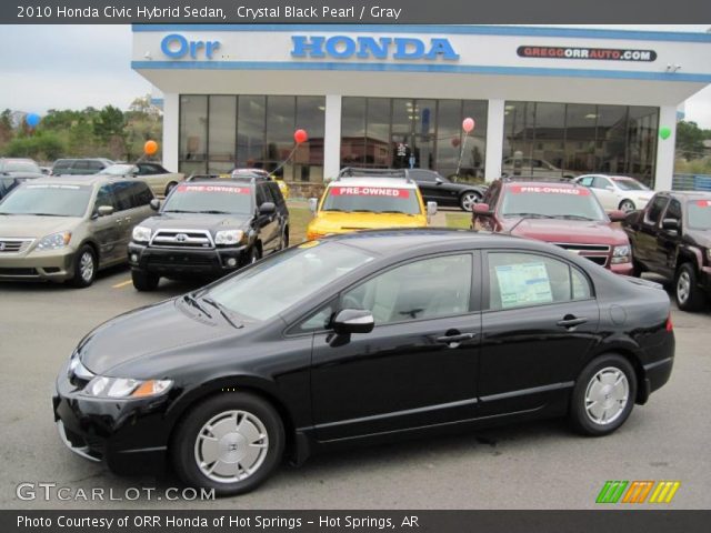2010 Honda Civic Hybrid Sedan in Crystal Black Pearl