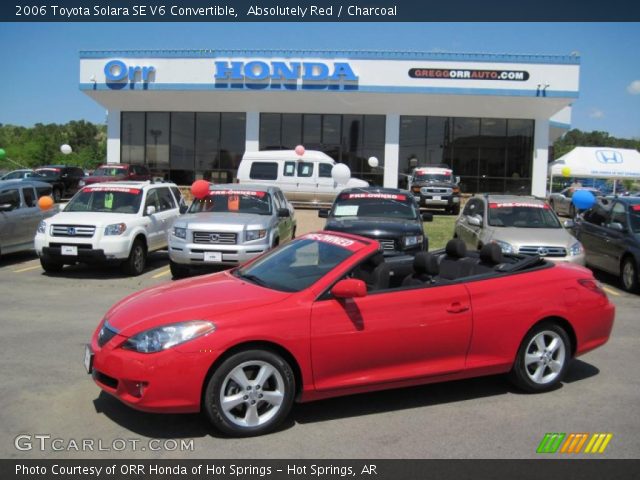 2006 Toyota Solara SE V6 Convertible in Absolutely Red