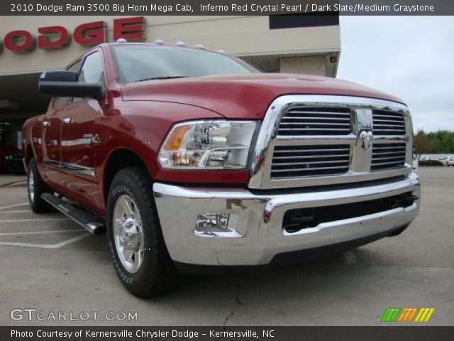 2010 Dodge Ram 3500 Big Horn Mega Cab in Inferno Red Crystal Pearl