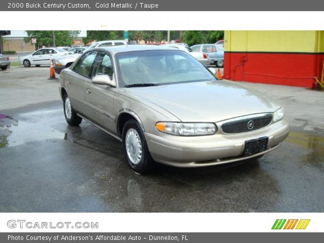 2000 Buick Century Custom in Gold Metallic