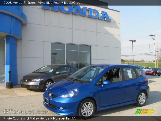 2008 Honda Fit Sport in Vivid Blue Pearl