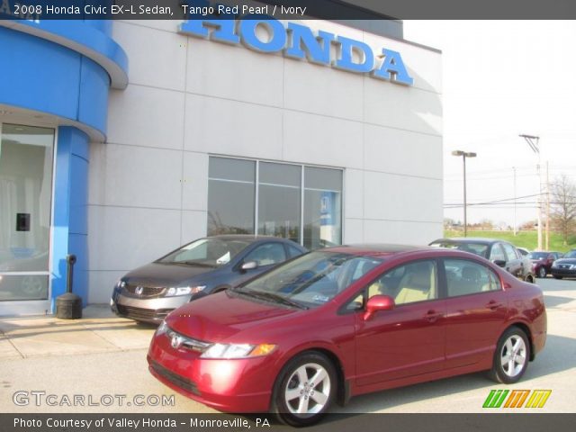 2008 Honda Civic EX-L Sedan in Tango Red Pearl