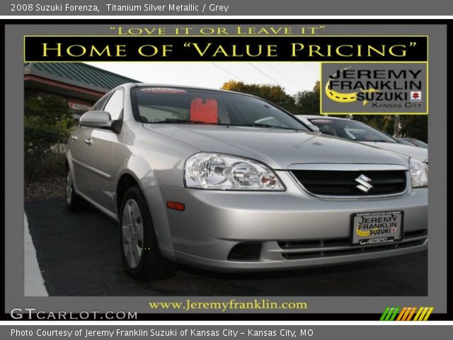 2008 Suzuki Forenza  in Titanium Silver Metallic