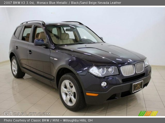 2007 BMW X3 3.0si in Monaco Blue Metallic