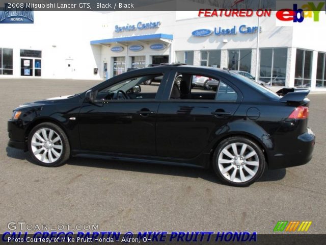 2008 Mitsubishi Lancer GTS in Black