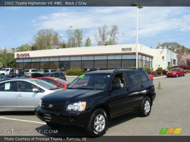 2002 Toyota Highlander V6 4WD in Black
