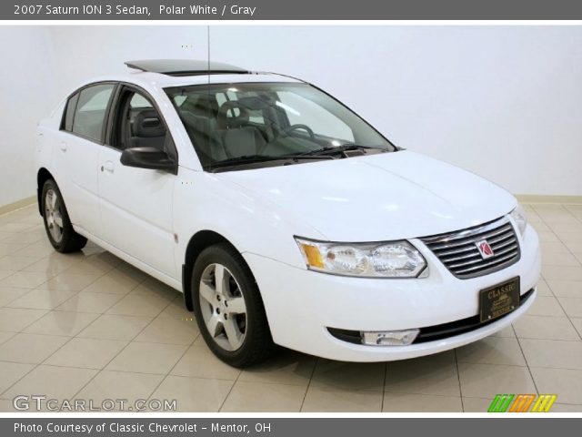 2007 Saturn ION 3 Sedan in Polar White