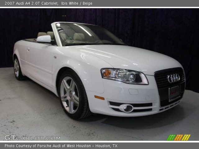 2007 Audi A4 2.0T Cabriolet in Ibis White